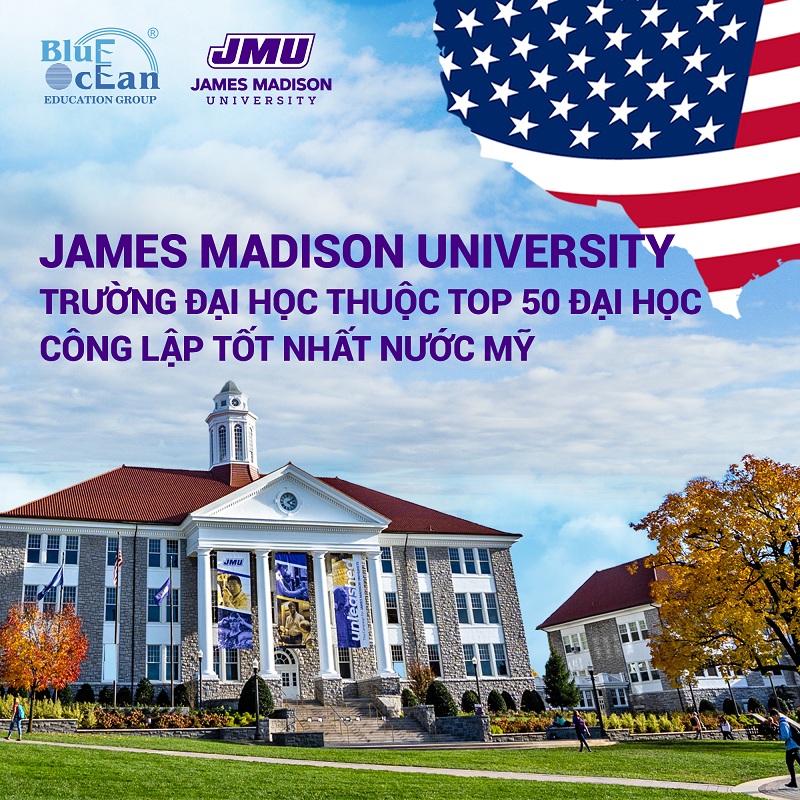 James Madison University - Trường đại học top 50 đại học công lập tốt nhất nước Mỹ