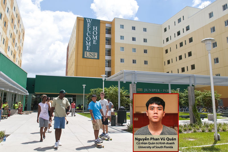 Nguyễn Phan Vũ Quân - Into University South Florida Mỹ