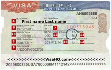 Các loại visa du học Hàn Quốc