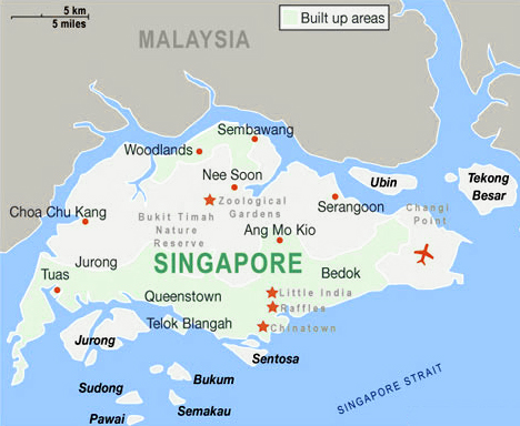 Bản đồ đất nước singapore