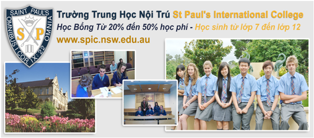 Săn học bổng du học Úc 2016 tại trường trung học nội trú St Paul
