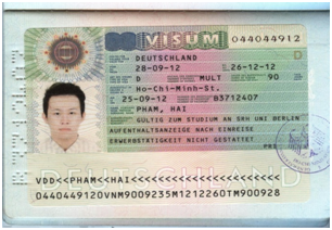 thủ tục xin cấp thị thực du học Đức