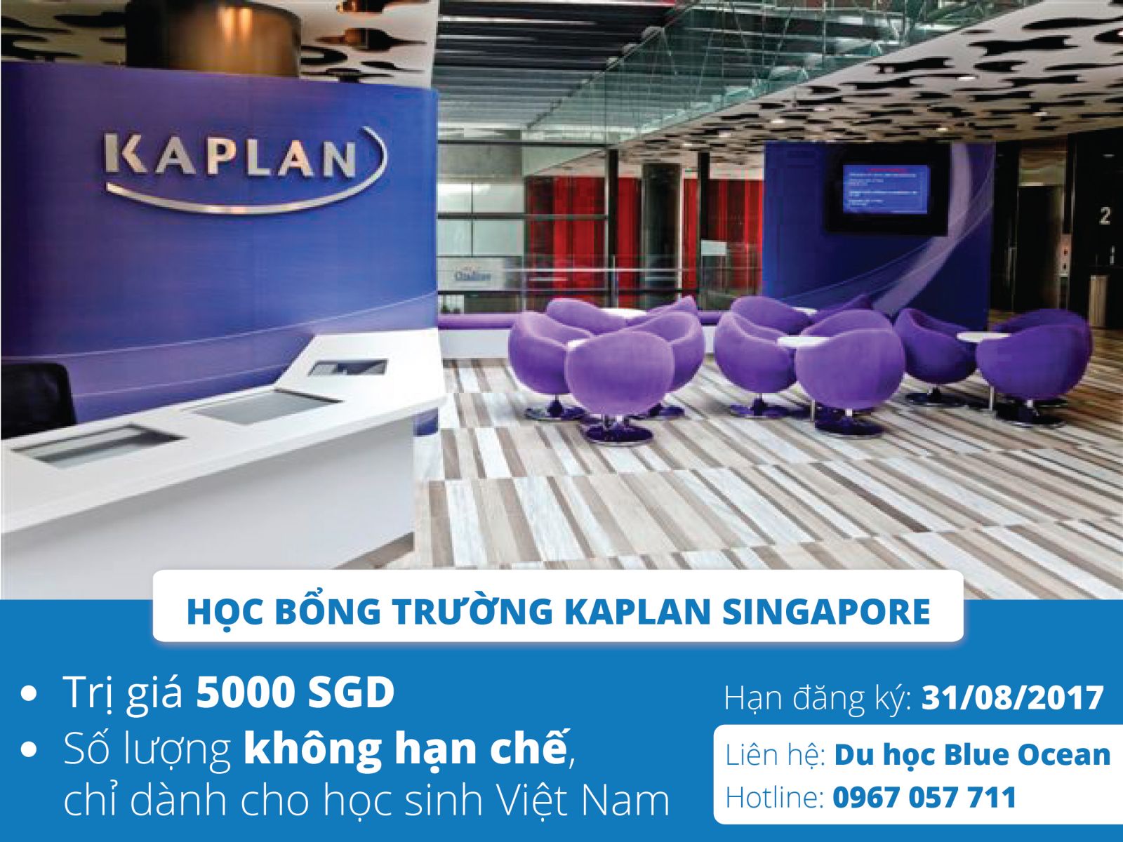 Làm thế nào để chắc chắn nhận được học bổng S$5000 từ Kaplan,Singapore
